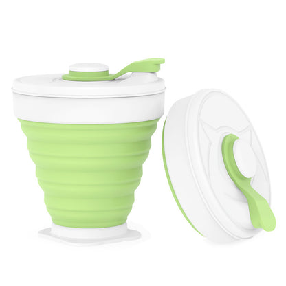 Portable Folding Silicone Cup – Telescopic Travel Coffee Cup, Lightweight & Reusable