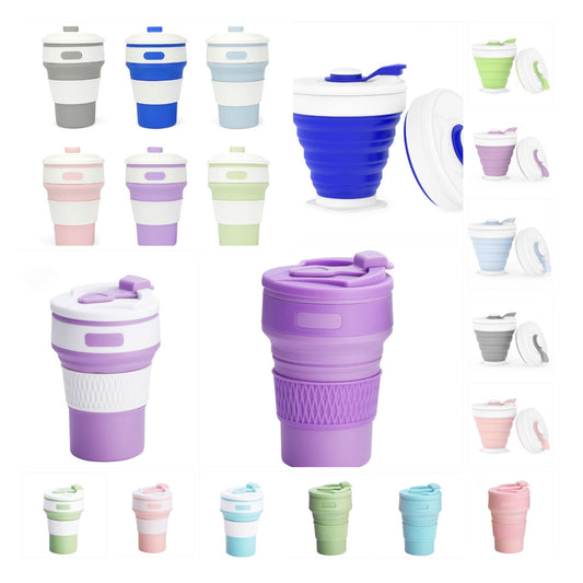 Portable Folding Silicone Cup – Telescopic Travel Coffee Cup, Lightweight & Reusable