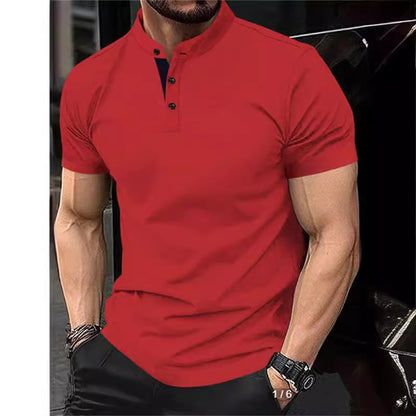 Men's Sports Polo Shirt – Zipper Pocket, Summer Casual Athletic Polo Shirts