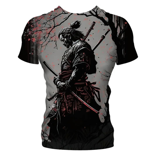 Judo Samurai 3D Printed Men's T-Shirt