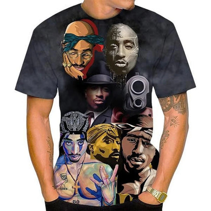 Fashionable Hip-Hop Streetwear for Men & Women, Casual Cool T-Shirt