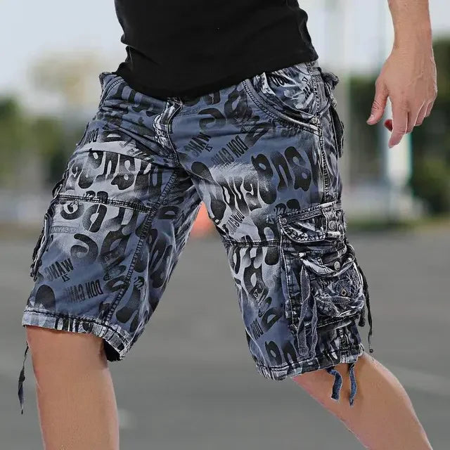 Men's Cargo Shorts – Multiple Pocket Camo Bermuda Shorts for Hiking and Daily Wear