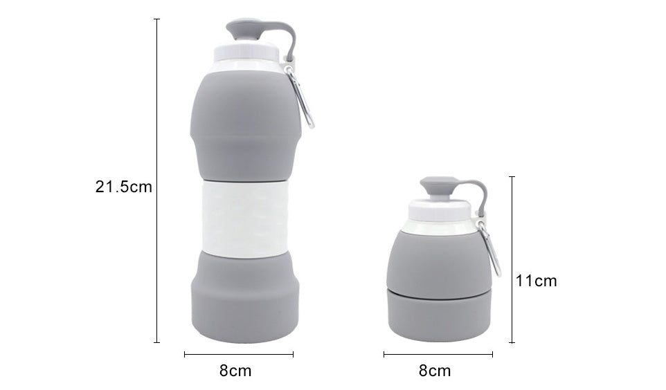 Silicone Folding Water Bottle – Portable, Lightweight, and Reusable Travel Bottle