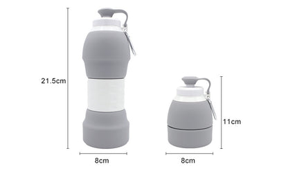 Silicone Folding Water Bottle – Portable, Lightweight, and Reusable Travel Bottle