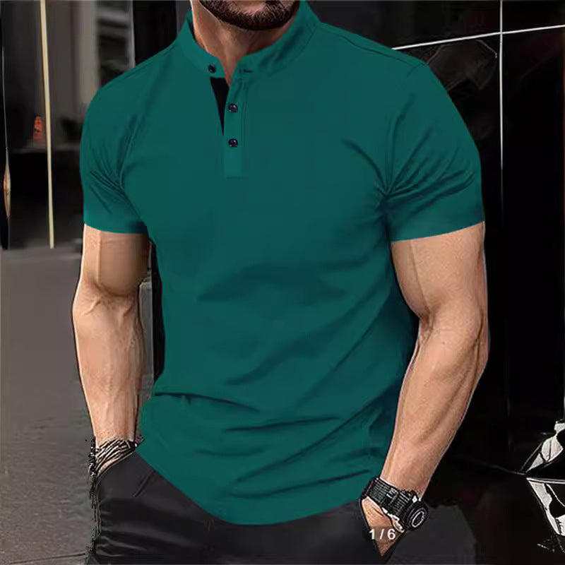 Men's Sports Polo Shirt – Zipper Pocket, Summer Casual Athletic Polo Shirts