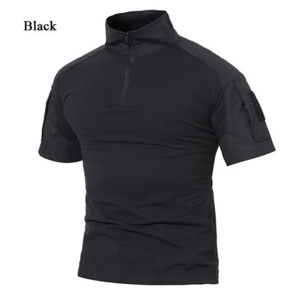 Men's Tactical Quick-Dry T-Shirt – Outdoor Military Sport Tee, Breathable Short Sleeve for Hiking & Hunting