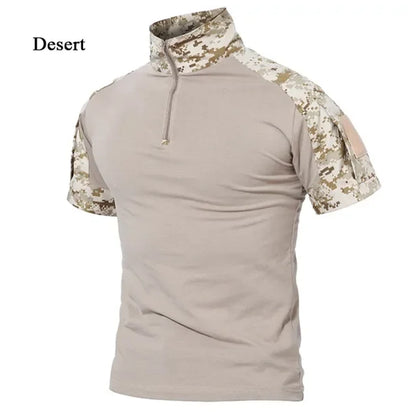 Men's Tactical Quick-Dry T-Shirt – Outdoor Military Sport Tee, Breathable Short Sleeve for Hiking & Hunting