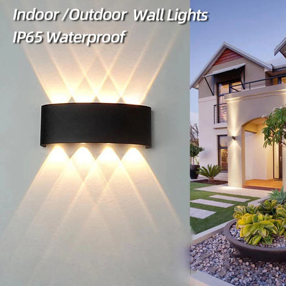 Aluminum LED Waterproof Wall Lamp – IP65 Outdoor Garden Light, 8W/12W, Modern Interior Wall Lighting for Bedroom, Living Room & Stairs