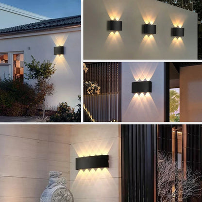 Aluminum LED Waterproof Wall Lamp – IP65 Outdoor Garden Light, 8W/12W, Modern Interior Wall Lighting for Bedroom, Living Room & Stairs