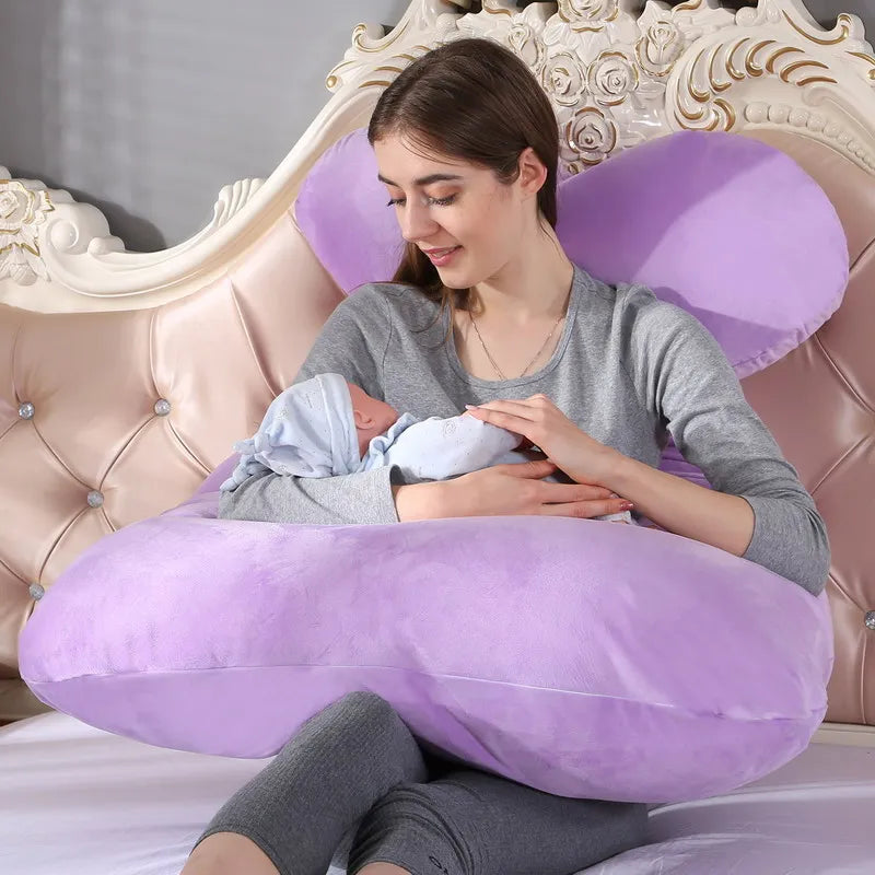 Pregnancy Pillow – Soft Maternity Support Cushion for Pregnant Women, Breastfeeding & Sleep Comfort