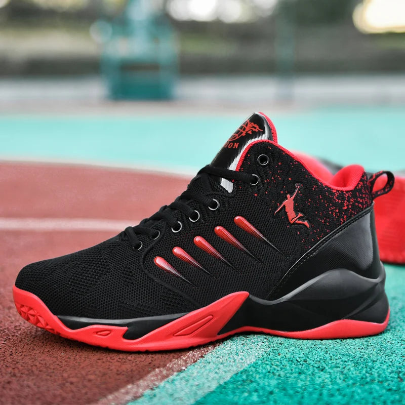 Men's Basketball Shoes – Breathable, Cushioned, Non-Slip Athletic Sneakers for Sports, Gym, and Training, Unisex Design