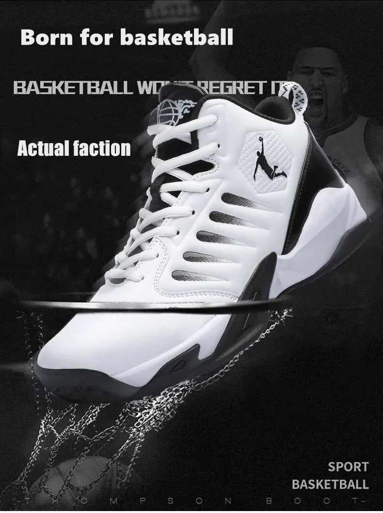 Men's Basketball Shoes – Breathable, Cushioned, Non-Slip Athletic Sneakers for Sports, Gym, and Training, Unisex Design