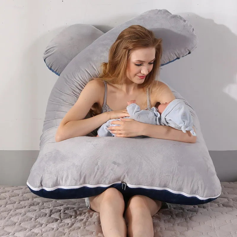 Pregnancy Pillow – Soft Maternity Support Cushion for Pregnant Women, Breastfeeding & Sleep Comfort