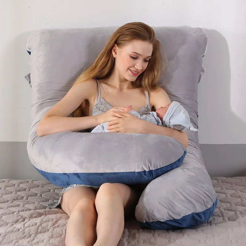 Pregnancy Pillow – Soft Maternity Support Cushion for Pregnant Women, Breastfeeding & Sleep Comfort