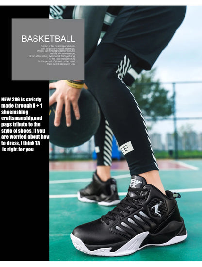 Men's Basketball Shoes – Breathable, Cushioned, Non-Slip Athletic Sneakers for Sports, Gym, and Training, Unisex Design