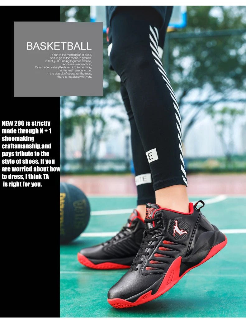 Men's Basketball Shoes – Breathable, Cushioned, Non-Slip Athletic Sneakers for Sports, Gym, and Training, Unisex Design