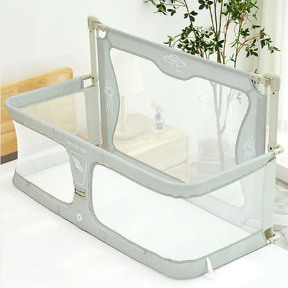 Simple & Lightweight Baby Cot – Dual-Use Comfortable Toddler Bed, Bedside Crib with Safety Protection, Easy to Install