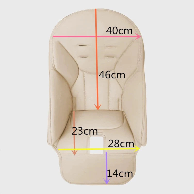 Baby Stroller & Dining Chair Leather Cushion – PU Composite Sponge Seat Cover for Baby Chairs, Accessories & Protection