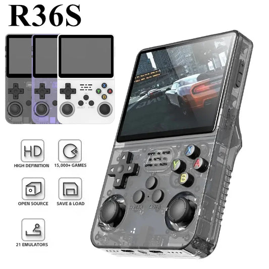 Retro Handheld Video Game Console – Linux System, 3.5 Inch IPS Screen, Portable Pocket Video Player with 128GB Games, Perfect Gift