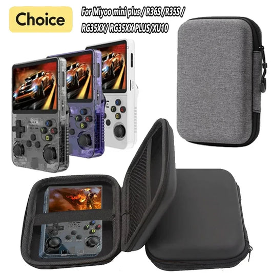 Game Console Storage Bag EVA Hard Portable Protect Game Accessories Carry Case for R36S game console