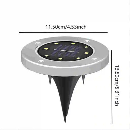 IP68 LED Solar Ground Lights – Outdoor Solar Path & Deck Lights for Yard, Driveway, Lawn, and Garden Decor