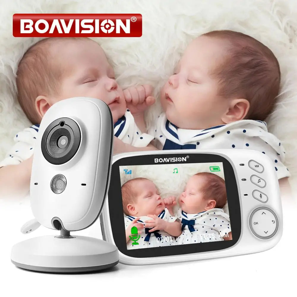 VB603 Video Baby Monitor – 2.4G Wireless with 3.2'' LCD, Two-Way Audio, Night Vision, and Security Camera