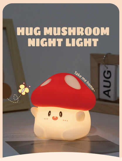 Halloween LED Night Light – Cute Silicone Mushroom, Pumpkin & Ghost Table Lamp for Kids, Perfect Birthday Gifts & Nursery Bedroom Decor