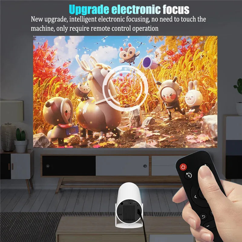 4K Portable Android LED Home Theater, 1280x720P Mini Protector for Movies & Phone