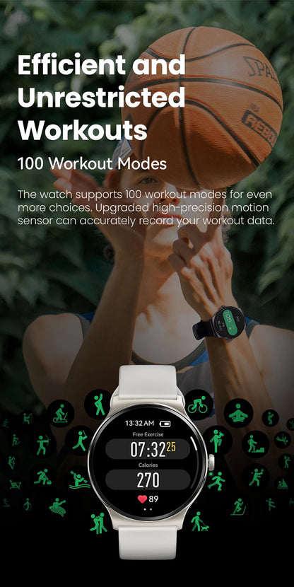 Haylou Solar Lite Smartwatch – 100+ Workout Modes, Heart Rate & Blood Oxygen Monitoring, Sleep & Stress Testing Sport Watch