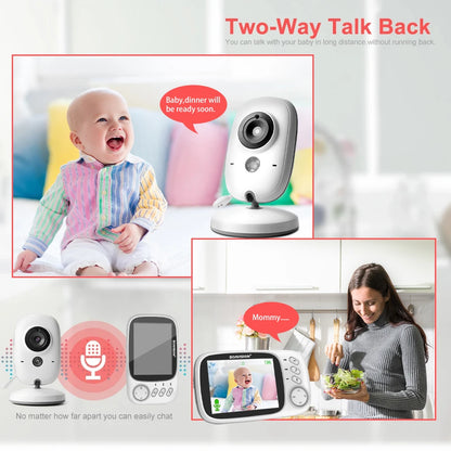 VB603 Video Baby Monitor – 2.4G Wireless with 3.2'' LCD, Two-Way Audio, Night Vision, and Security Camera