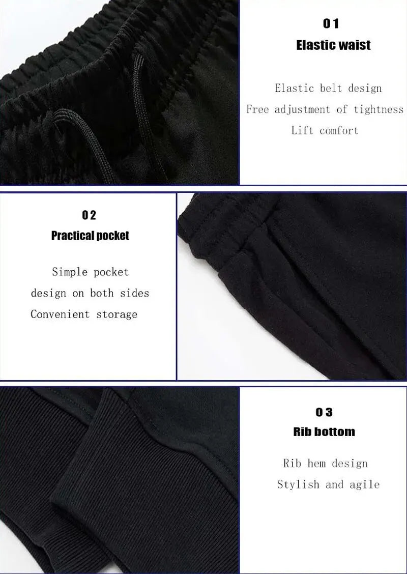 Barbell Printed Fleece Men's Trousers – Autumn Winter Casual Drawstring Sweatpants, Jogging Sports Pants