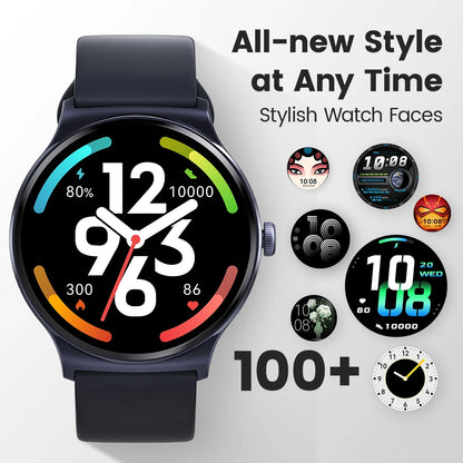 Haylou Solar Lite Smartwatch – 100+ Workout Modes, Heart Rate & Blood Oxygen Monitoring, Sleep & Stress Testing Sport Watch