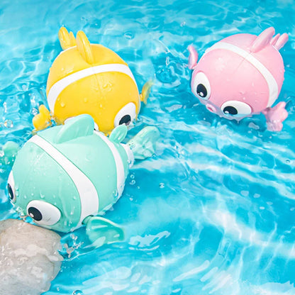 Baby Bath Toys – Cute Wind-Up Swimming Fish & Cartoon Animal Floating Toys, Classic Water Game for Toddlers