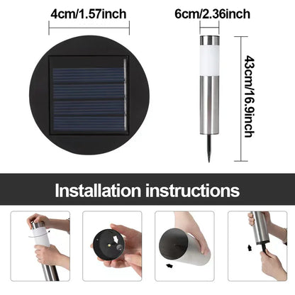 Upgraded Solar Pathway Lights – Waterproof Auto On/Off Landscape Lights for Walkway, Driveway, Yard, Lawn & Patio