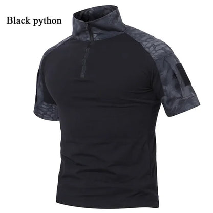 Men's Tactical Quick-Dry T-Shirt – Outdoor Military Sport Tee, Breathable Short Sleeve for Hiking & Hunting