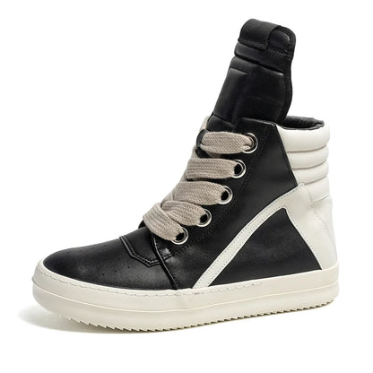 Autumn Men's High Top Casual Sneakers – Street Skateboard Flats, Outdoor Sports & Walking Shoes