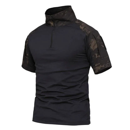 Men's Tactical Quick-Dry T-Shirt – Outdoor Military Sport Tee, Breathable Short Sleeve for Hiking & Hunting